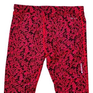 NIKE Dri Fit red black spandex workout Capri leggings women’s size medium M